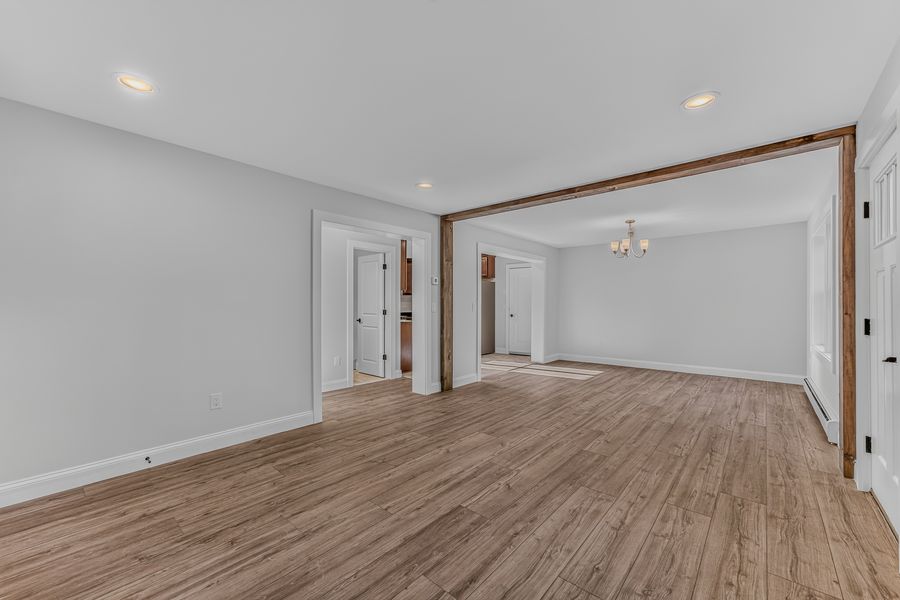 Living and dining rooms