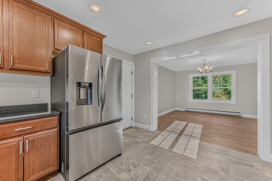 Kitchen toward dining room