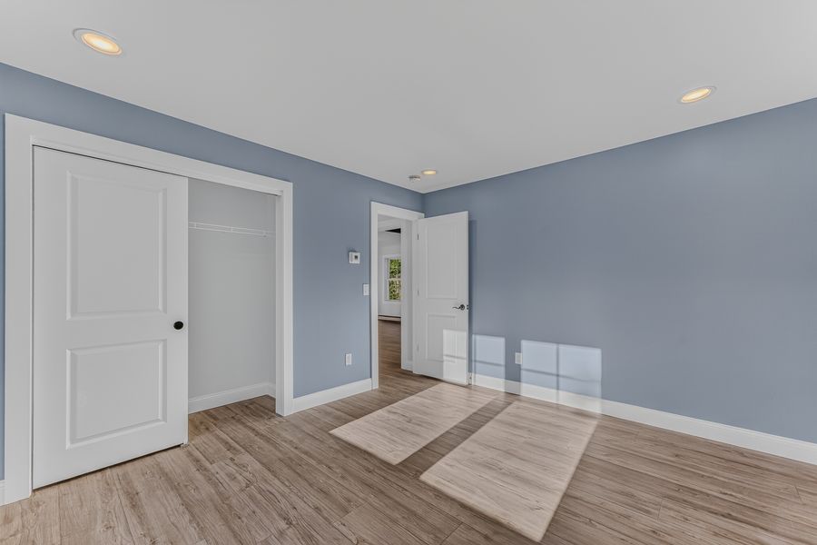 First-floor bedroom closet