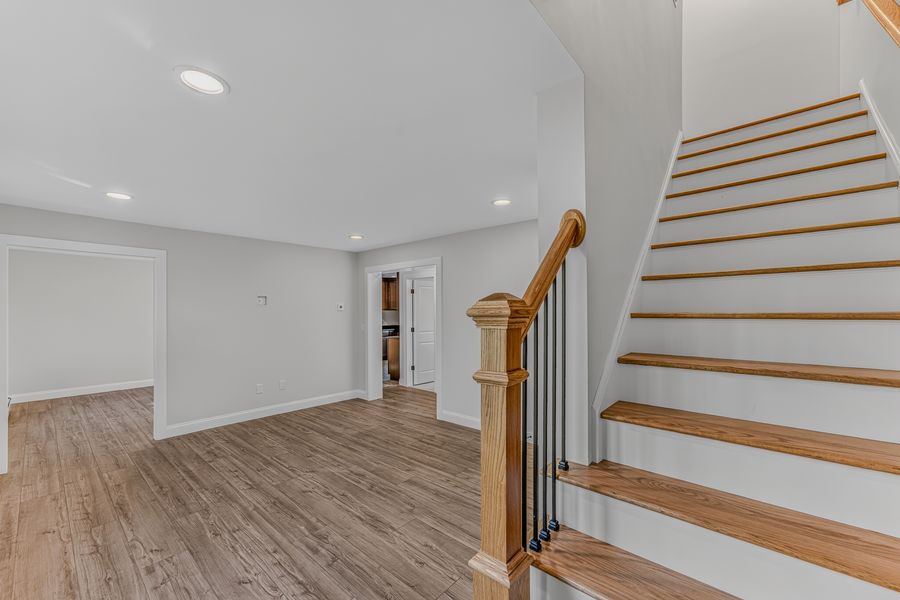 Living room and staircase