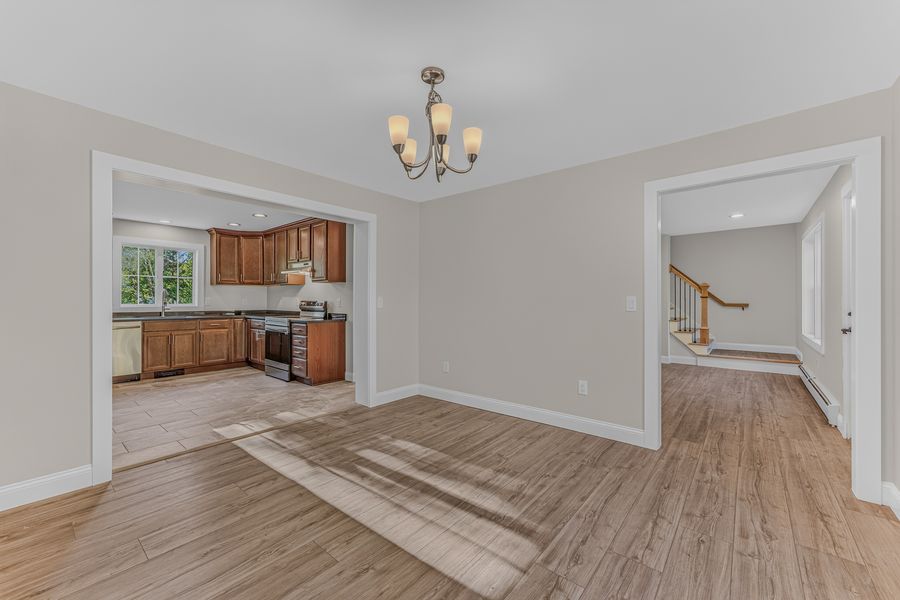 Dining room toward kitchen