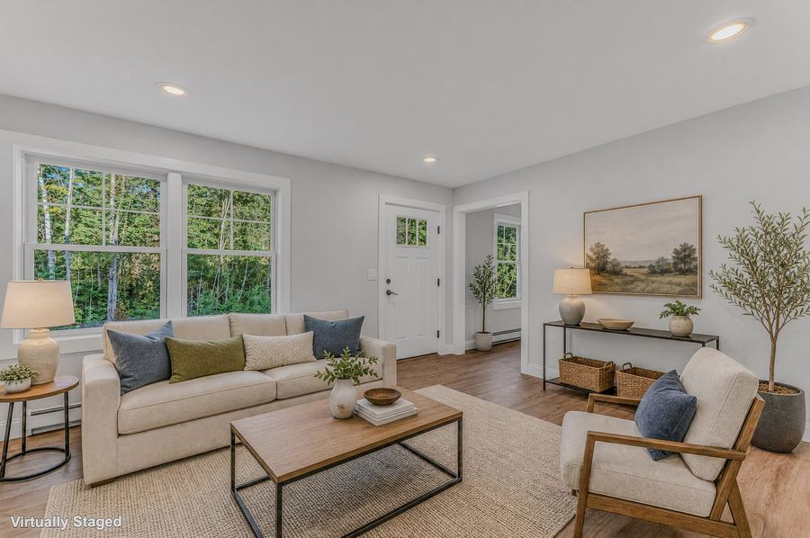 Living room. Virtually staged.