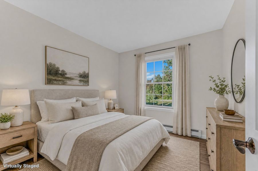 Bedroom. Virtually staged.