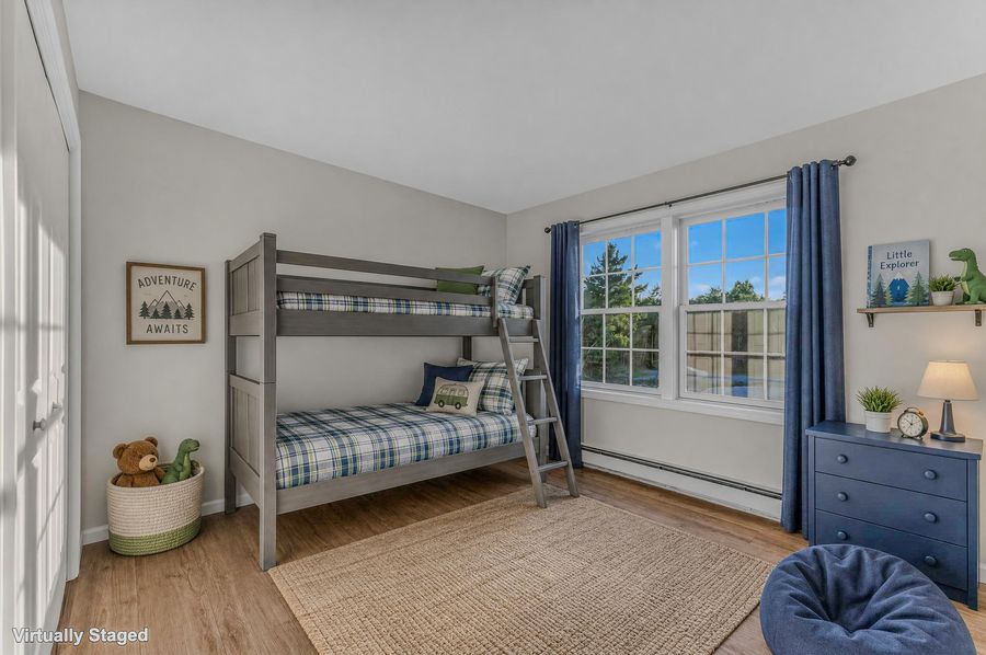 Bedroom. Virtually staged.