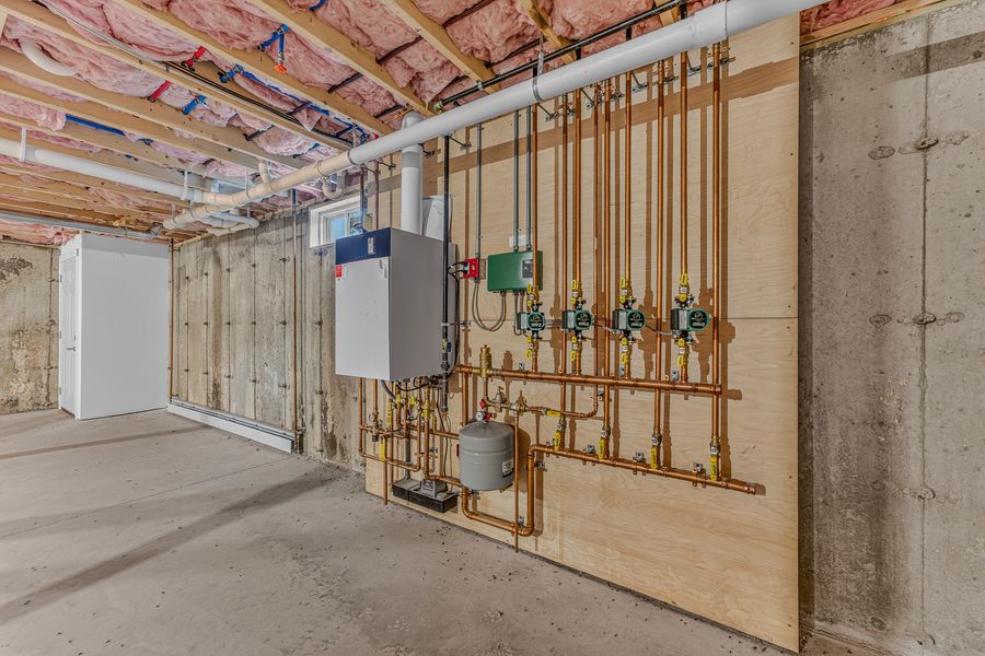 Boiler and heating zones